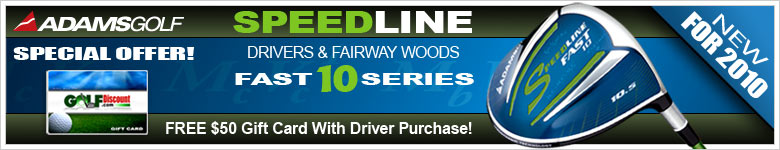 Adams Golf New For 2010 - $50 Gift Card With Purchase