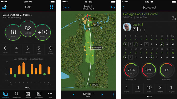 Garmin connect hot sale mobile golf