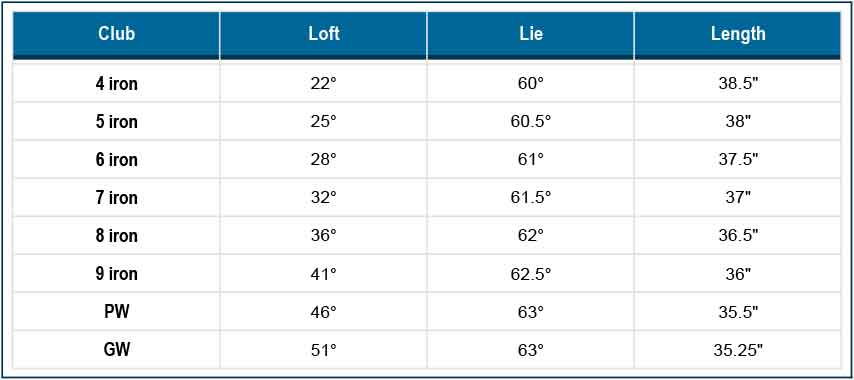 mizuno 919 forged iron specs