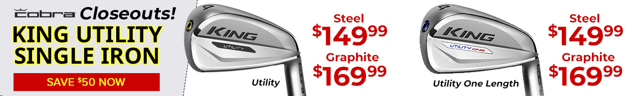 Save on Closeout Cobra KING Utility Irons